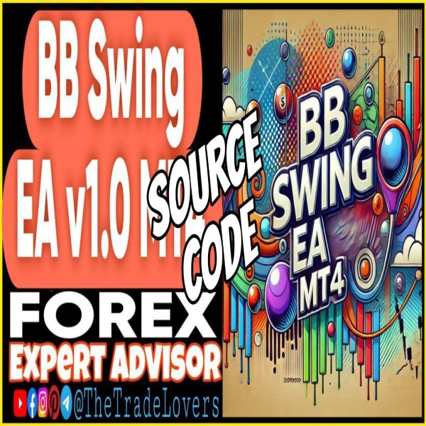 BB Swing EA v1.0 Source Code MQ4 (Works on Build 1431+) | Forex Robot | MT4 Expert Advisor - The Trade Lovers