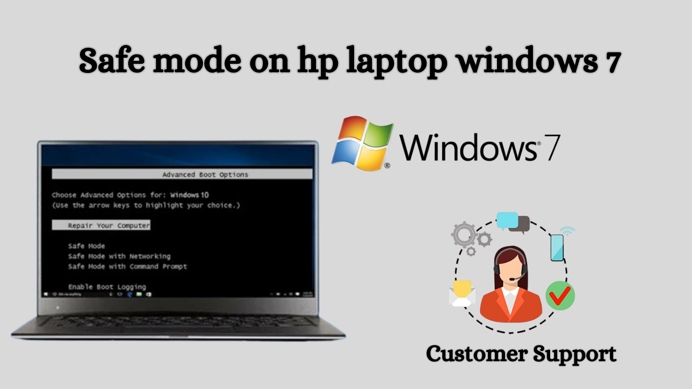How do I start my HP laptop in Safe Mode in Windows 7? -