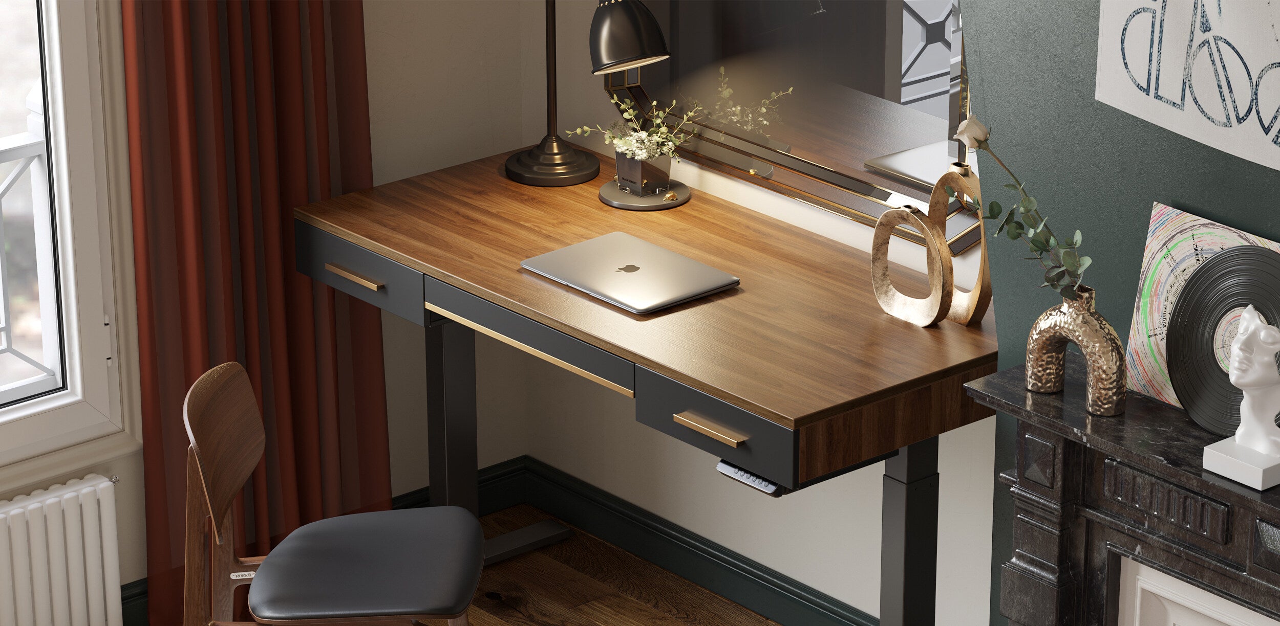 FEZIBO Best Sit Stand Desk Stand up Desks Home Office
