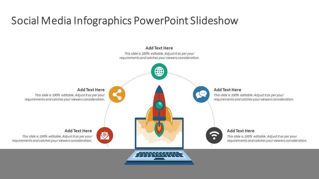 Social Media Infographics PowerPoint Slideshow | PowerPoint Templates