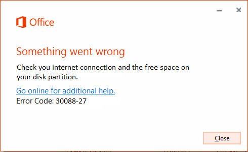 [Fix] How to Fix Error Code 30088-27 - Live Tech Support