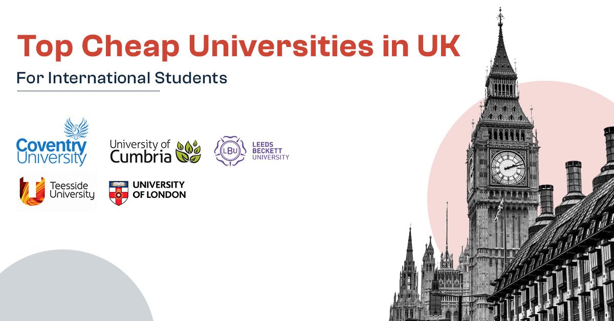 Top 10 Cheap Universities in UK 2025 for Indian Students