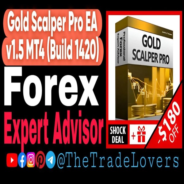 Gold Scalper Pro V1.5 EA MT4 No DLL (Platform Build 1421+) | Forex Robot | MT4 Expert Advisor - The Trade Lovers