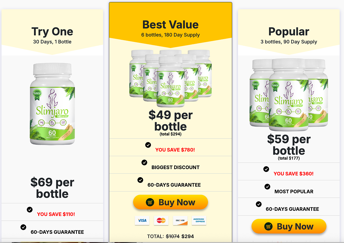 Slimjaro Weight Loss Pills