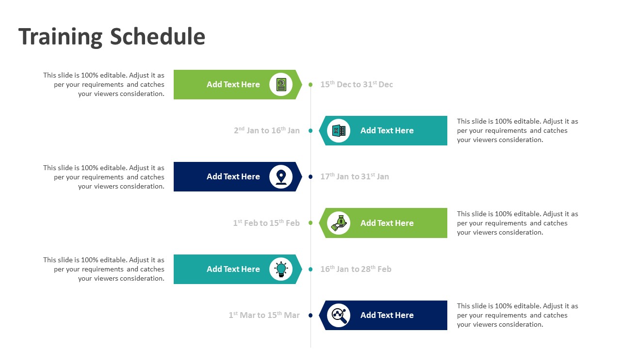 Training Schedule PowerPoint Template | PPT Templates