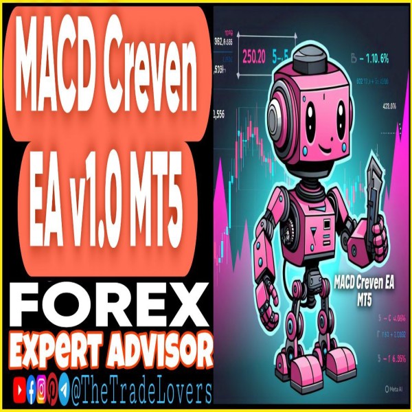 MACD Creven EA v1.0 MT5 (Works on Build 4873+) | Forex Robot | MT5 Expert Advisor - The Trade Lovers