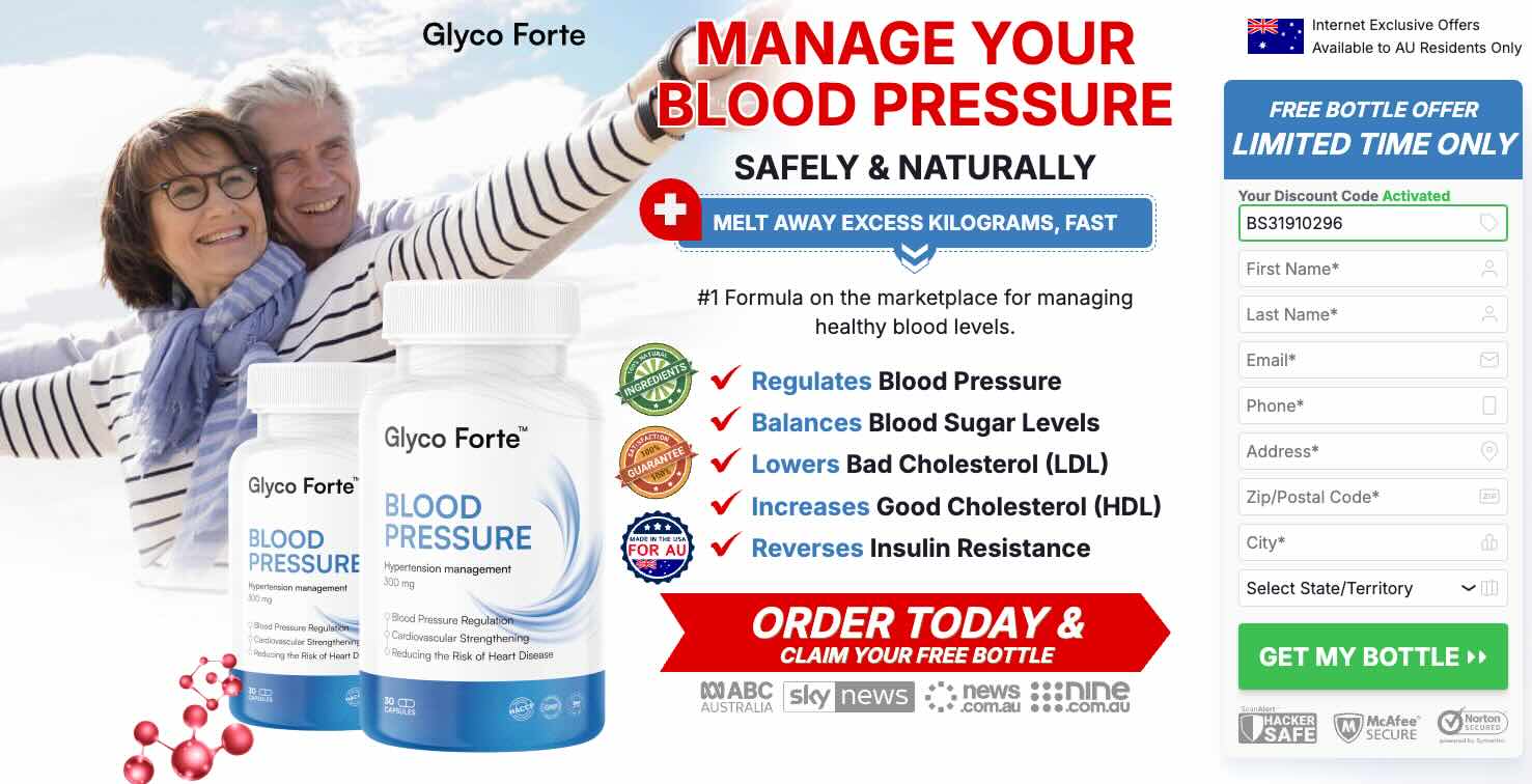 Glyco Forte Blood Pressure Pills: AU & NZ’s Natural Heart Health