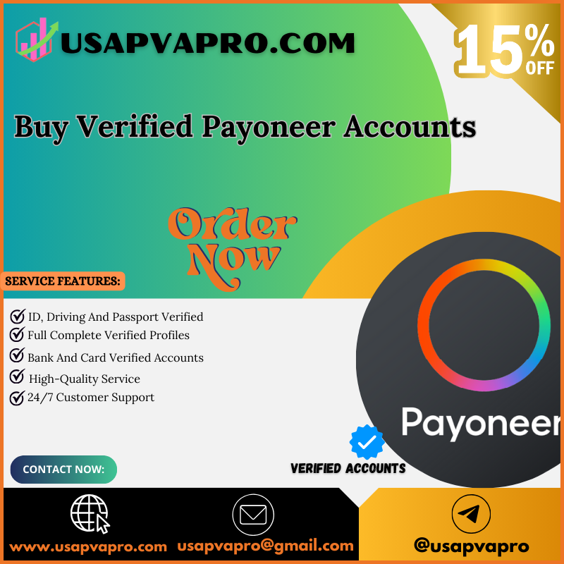 Buy Verified Payoneer Accounts - USA, UK Bank Verification