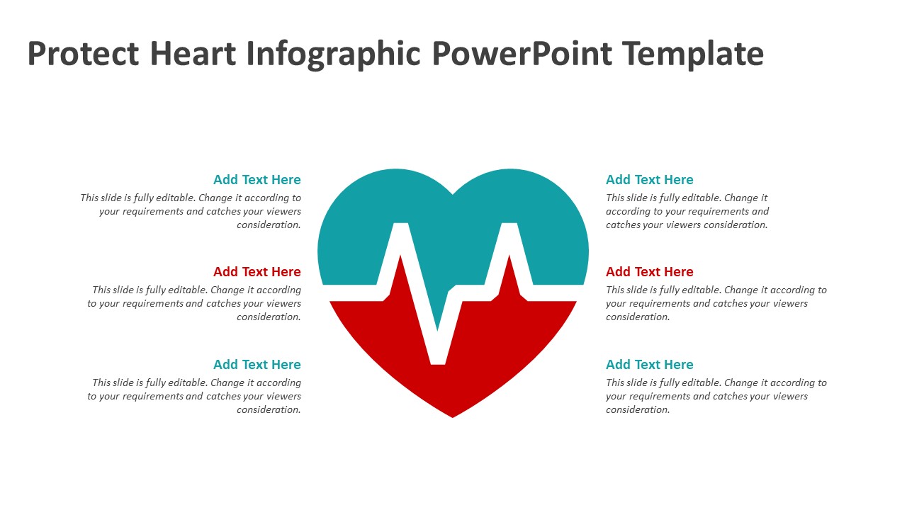 Protect Heart Infographic PowerPoint Template | Medical Slides