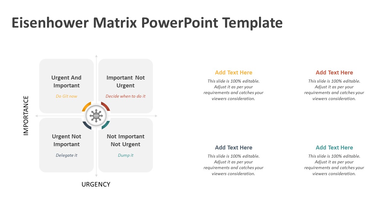 Eisenhower Matrix PowerPoint Template | PPT Templates