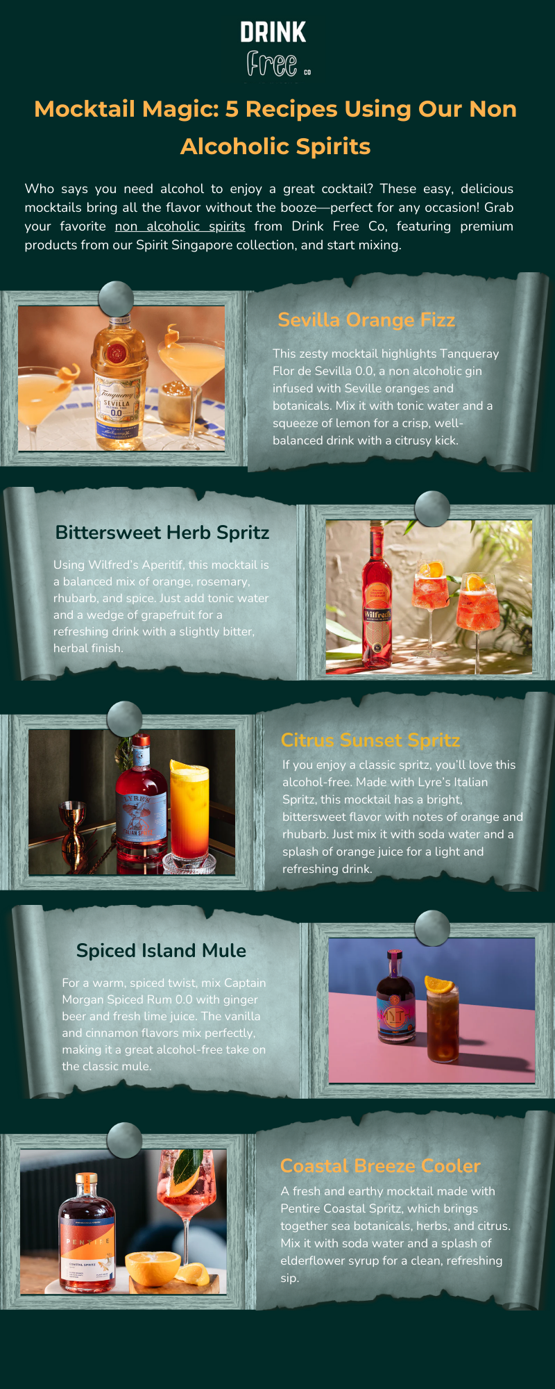 Mocktail Magic 5 Recipes Using Our Non Alcoholic Spirits - Gifyu