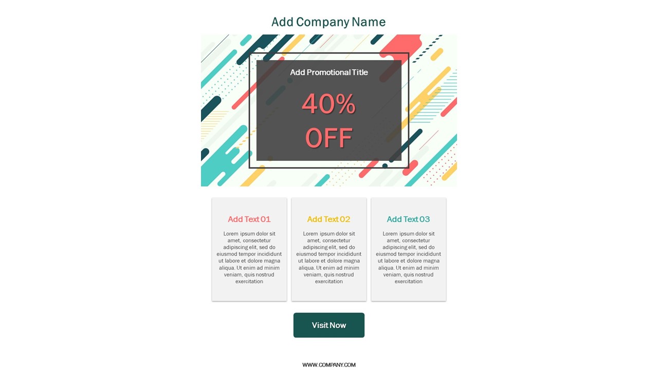 One Page Promotional Newsletter PowerPoint Slide | PPT Templates