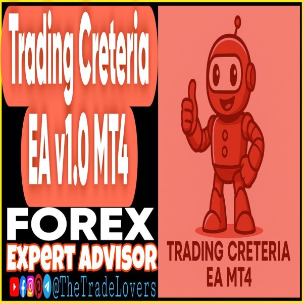 Trading Criteria EA v1.0 Source Code MQ4 (Works on Build 1440+) | Forex Robot | MT4 Expert Advisor - The Trade Lovers