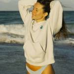 pink palm hoodie