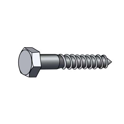 1/2" LONG Lag Screw Shield Anchor Zinc Alloy Profile Picture