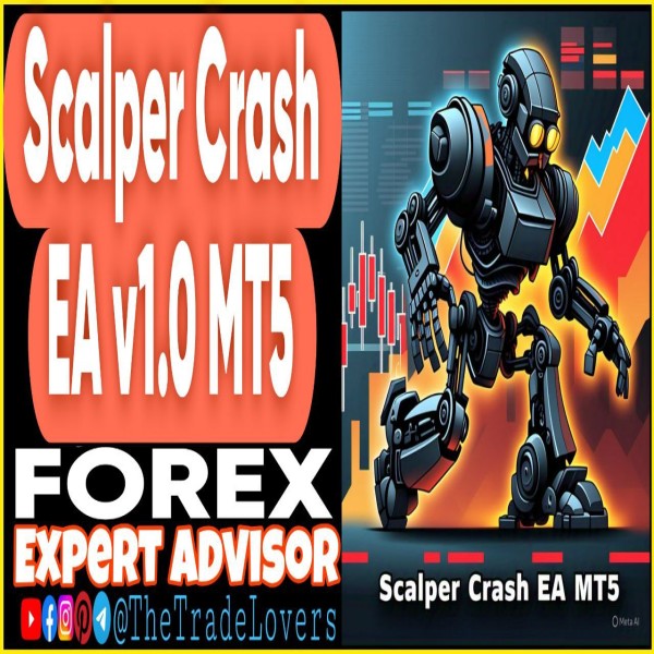 Scalper Crash EA v1.0 MT5 (Works on Build 4873+) | Forex Robot | MT5 Expert Advisor - The Trade Lovers
