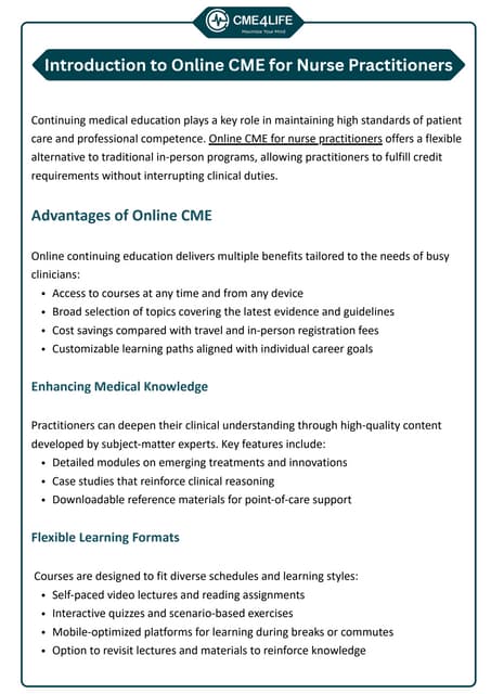 Introduction to Online CME for Nurse Practitioners.pdf