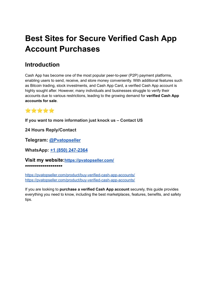 PPT - Top Platform to Buy Verified Cash App Accounts in 2025 PowerPoint Presentation - ID:14104068