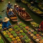 Floating market bangkok