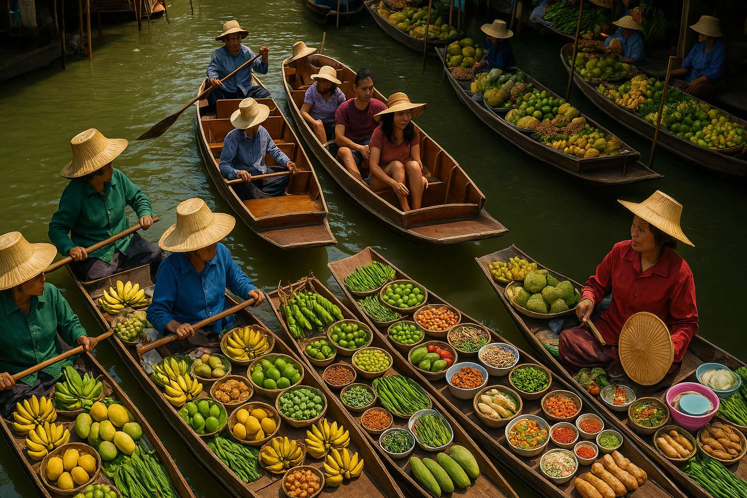 Floating market bangkok