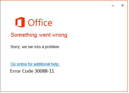 Fix Microsoft Office 2021/2019/365 Install Error Code 30088-11