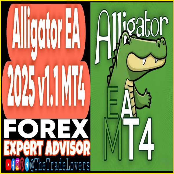 Alligator EA 2025 v1.1 MT4 (Works on Build 1441+) | Forex Robot | MT4 Expert Advisor - The Trade Lovers
