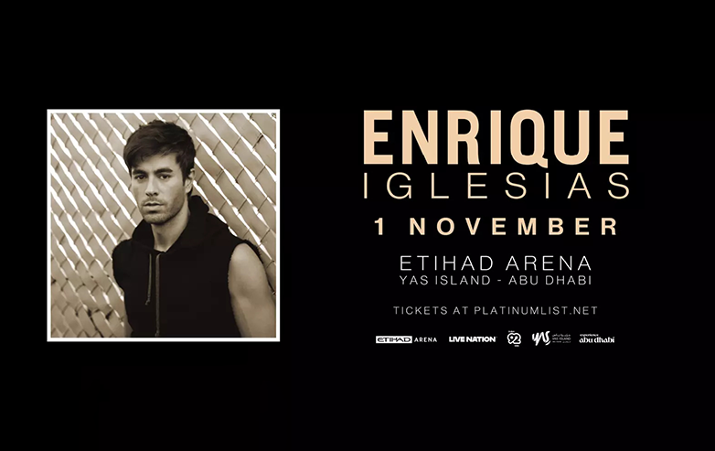 Enrique Iglesias Live in Abu Dhabi – Nov 1, 2025 - Buy Tickets !
