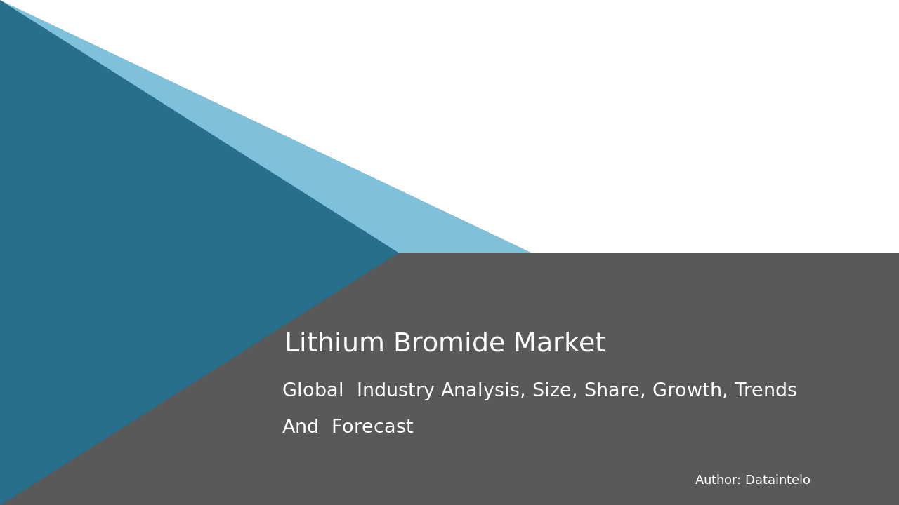 Lithium Bromide Market Report | Global Forecast From 2025 To 2033