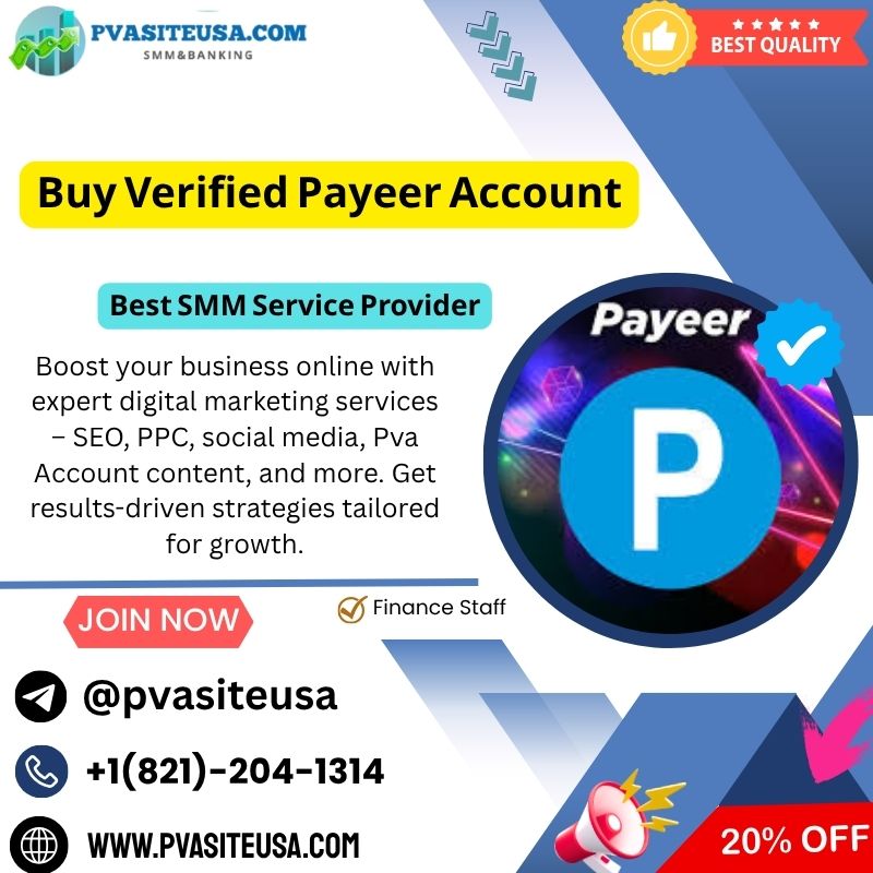 Buy Verified Payeer Accounts - pvasiteusa.com