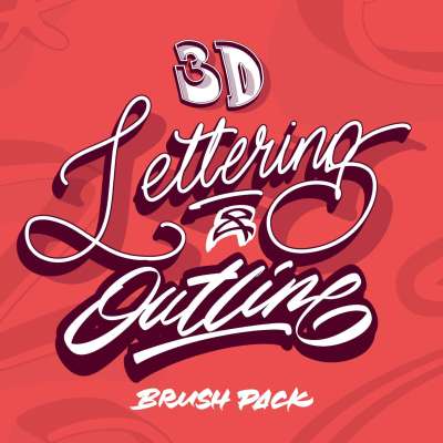 3D Lettering & Outline Brush Pack Profile Picture